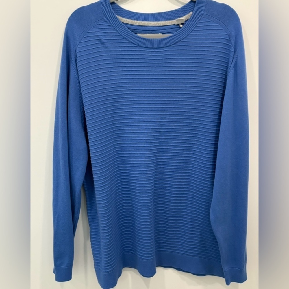 Tommy Bahama Textured Cotton Blend Pullover Sweater Men's Size Large Classic Fit
